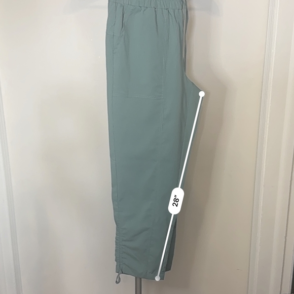 RBX Activewear Ribbed Jogger/Athleisure Pants w Pockets - Seafoam Green Size M - Picture 7 of 8